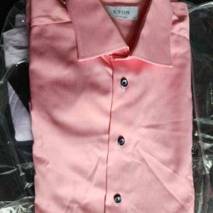Eton Men's Contemporary Dress Shirt Red/Pink